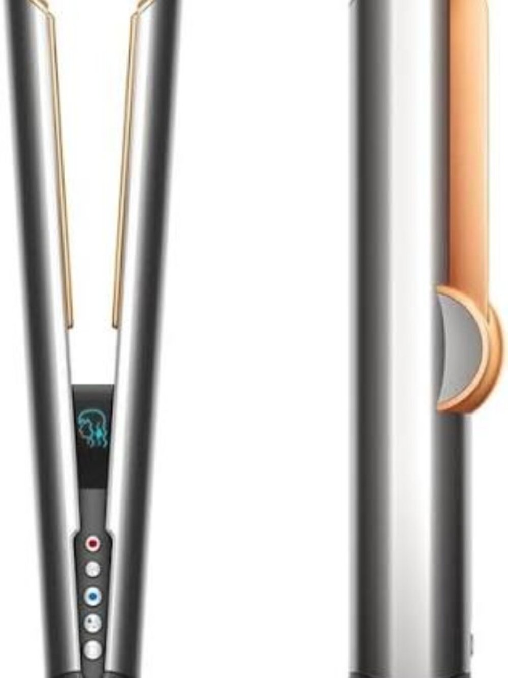 Dyson AirStrait hair straightener in gray and copper - Picture 3 of 5